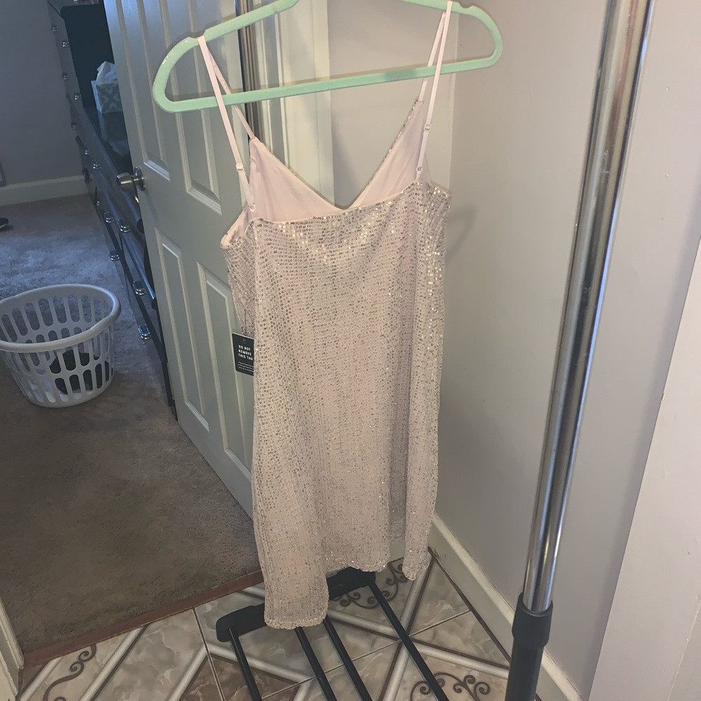 Nude Sequin Dress